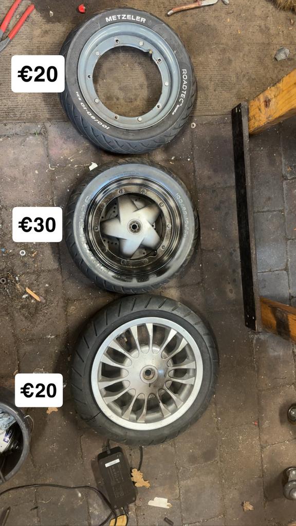 Skipper en Sprint velgen met banden, Ophalen of Verzenden, Gebruikt, Overige typen, Vespa