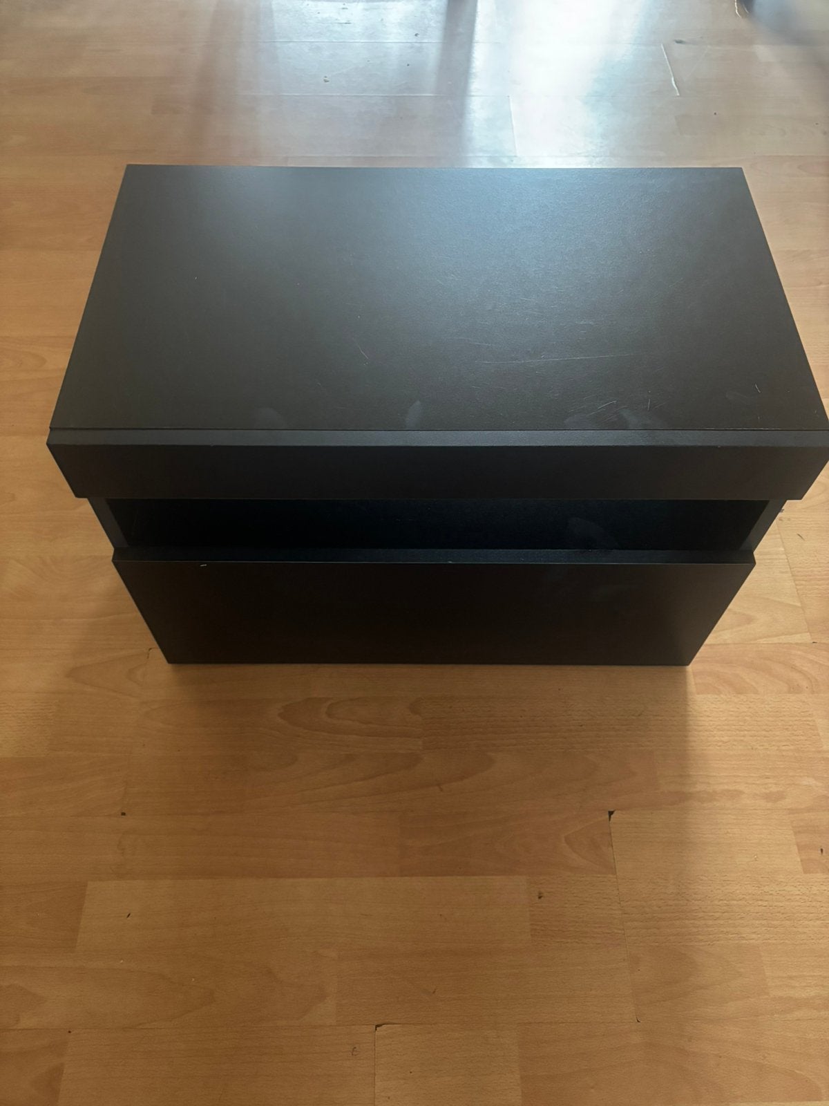IKEA zwarte opbergkast – klepdeur – gebruikt, Antiek en Kunst, Ophalen