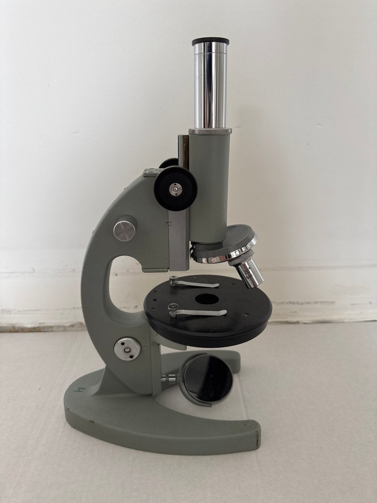 Vintage Microscoop - Biologische Microscoop, Ophalen of Verzenden, Gebruikt, 400x tot 1000x, Biologische microscoop