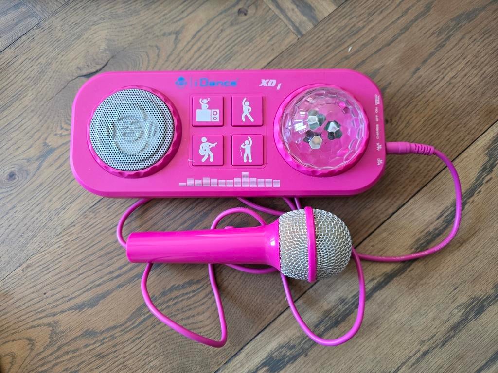 iDance XD1 Karaoke Set met Microfoon en Discolamp, Ophalen of Verzenden, Gebruikt, Complete set