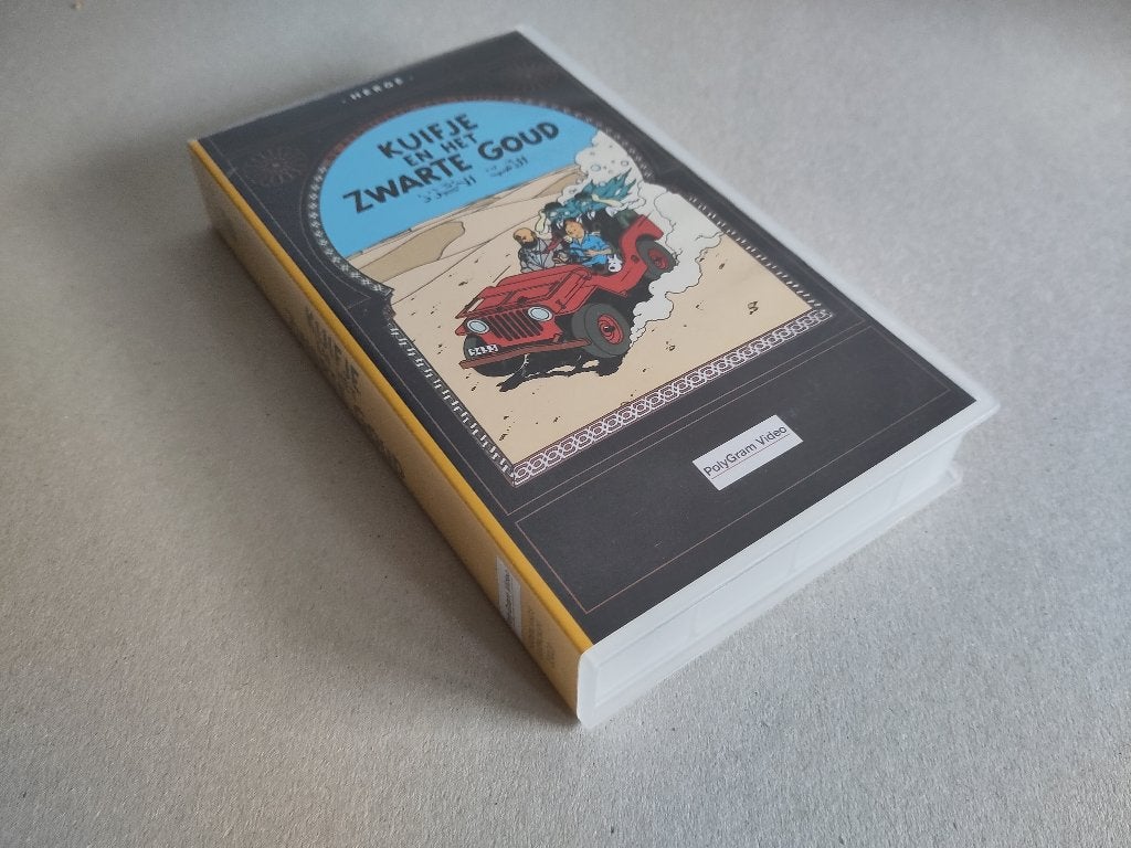 Kuifje en het Zwarte Goud VHS Video, Tekenfilm, Alle leeftijden, Zo goed als nieuw, VHS