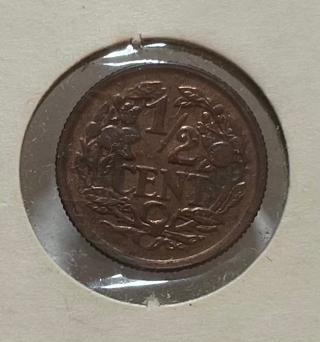 1/2 cent Nederland 1940, Ophalen of Verzenden, Koningin Wilhelmina