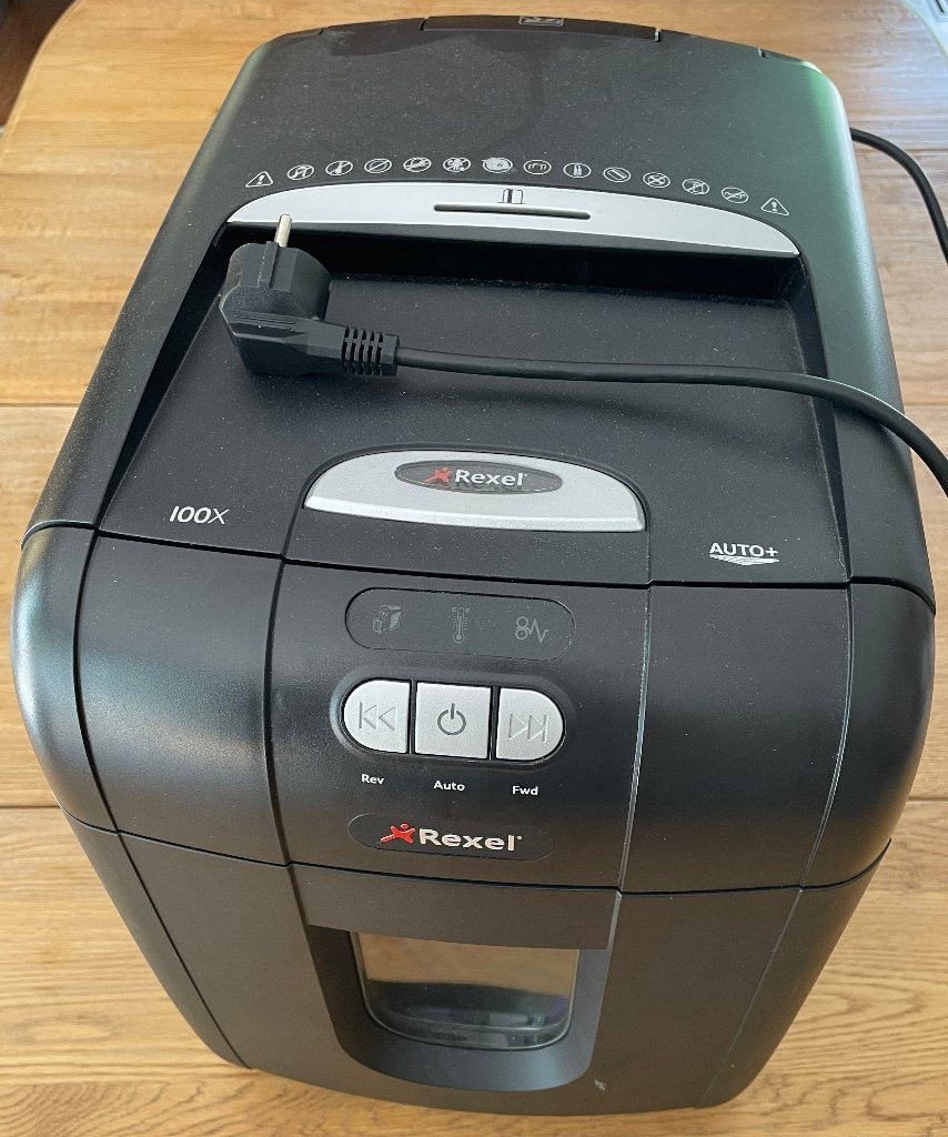Rexel Auto+ 100x papiervernietiger, Ophalen, Gebruikt