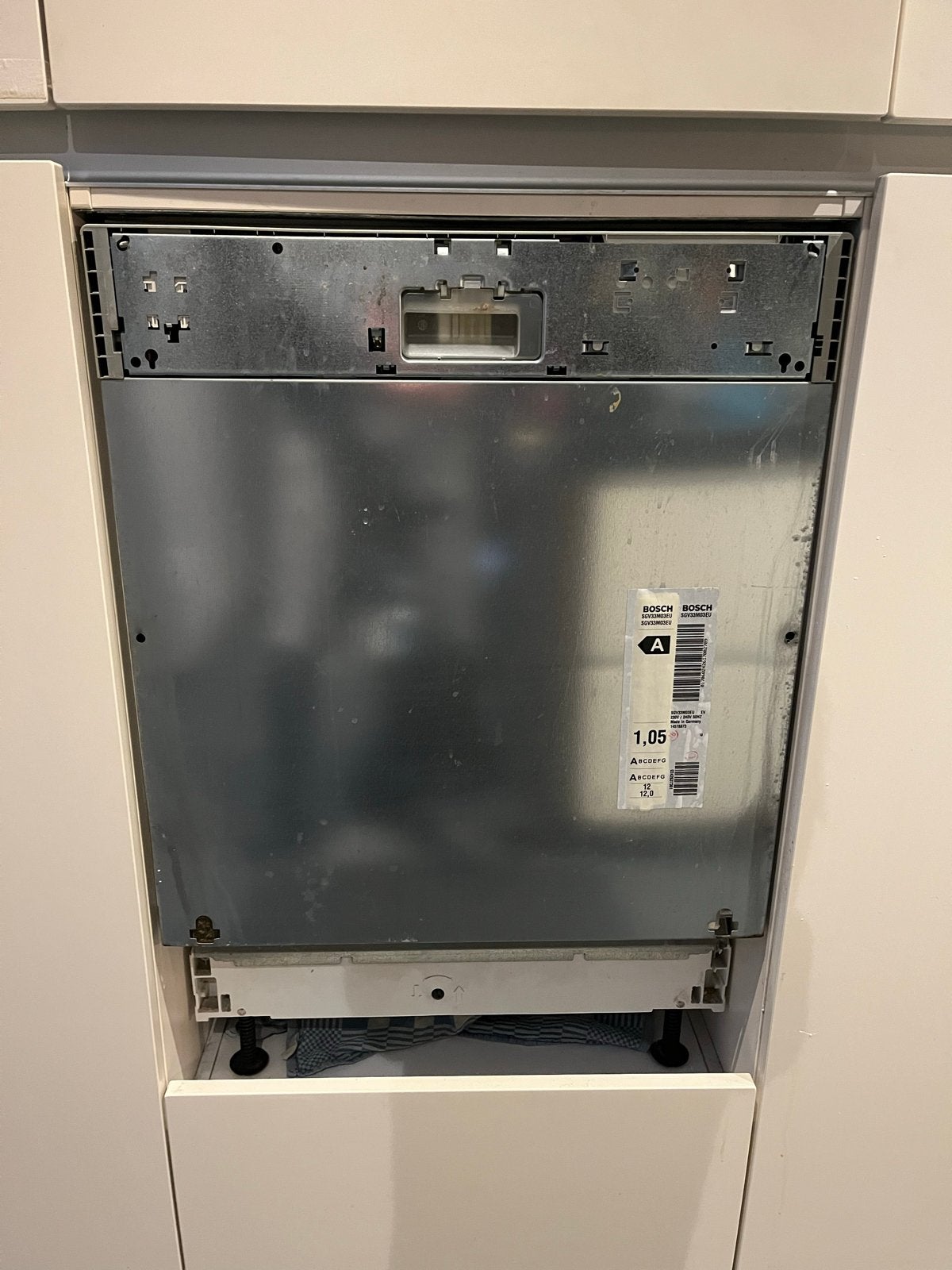 Bosch Inbouw Vaatwasser - Goede Staat, Ophalen, Gebruikt, 60 cm of meer, Energieklasse A of zuiniger