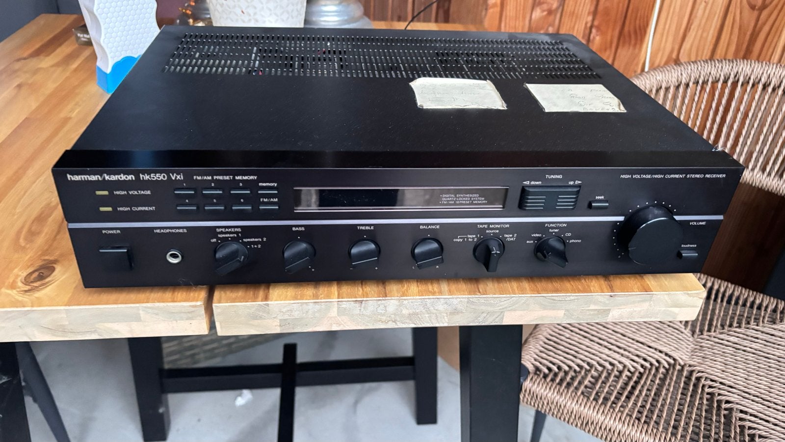 Harman Kardon HK550 Vxi High-Current Stereo Receiver, Overige merken, Gebruikt, Ophalen of Verzenden, Minder dan 60 watt