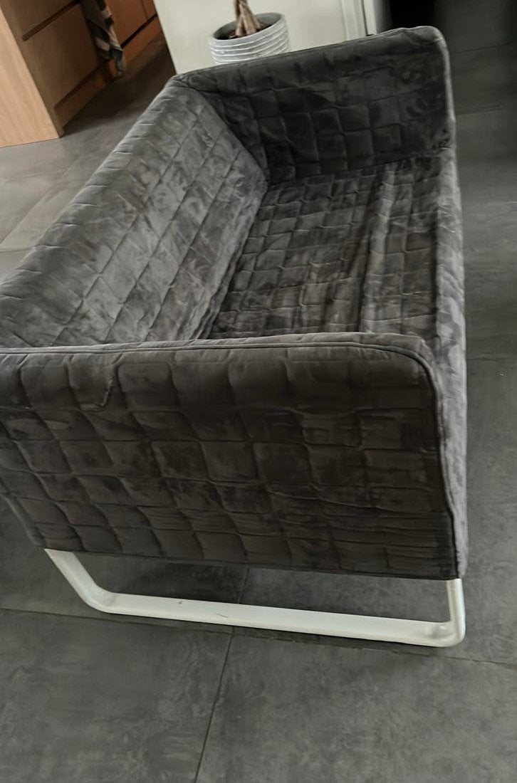 Ikea bank grijs, Ophalen, Tweepersoons, 75 tot 100 cm, Zo goed als nieuw