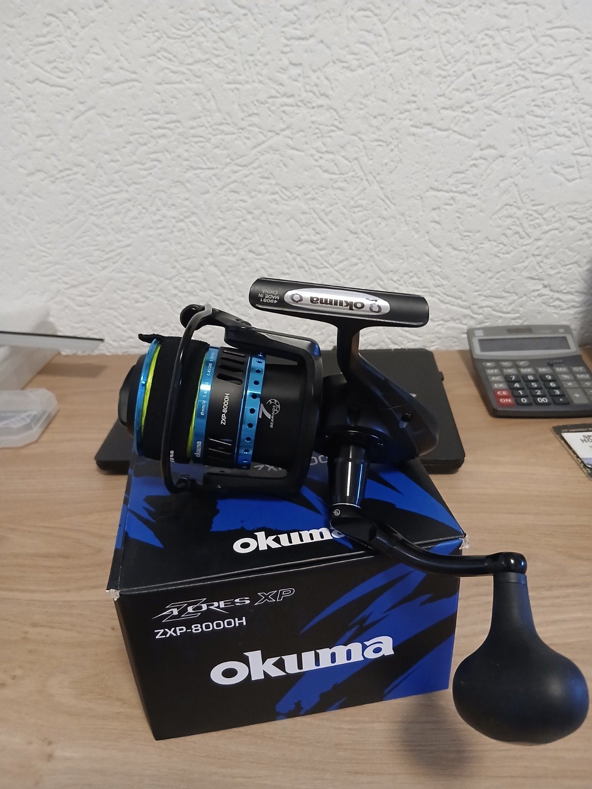 Te koop, Okuma Azores ZXP-8000H, Watersport en Boten, Ophalen, Zo goed als nieuw, Molen