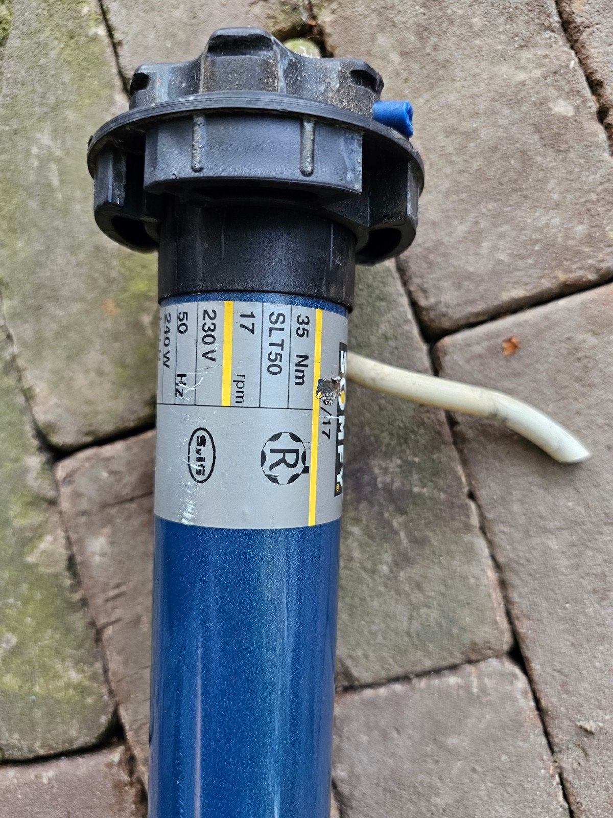 Somfy buismotor, Ophalen, Wit, Minder dan 100 cm, Minder dan 100 cm