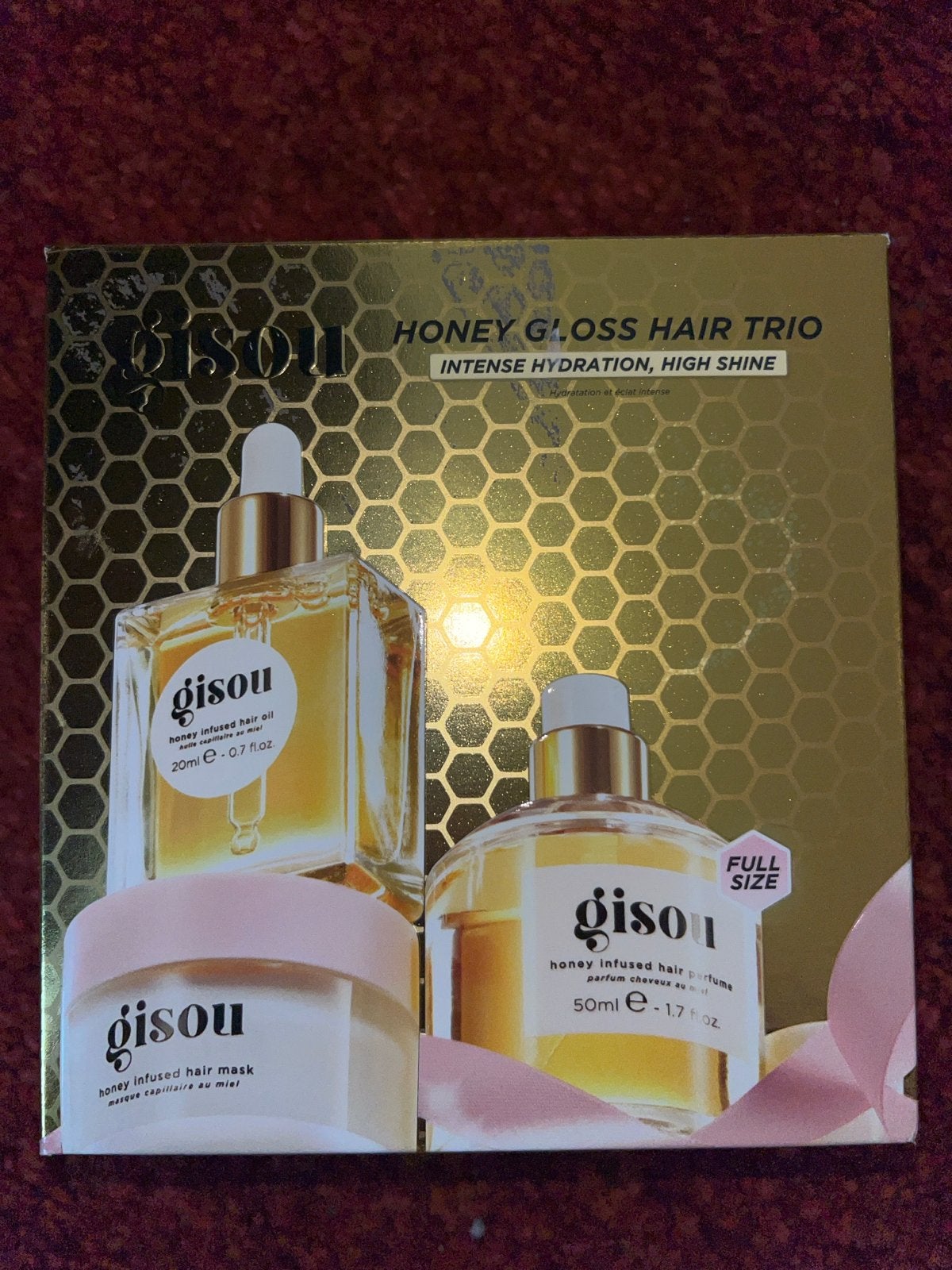 Gisou Honey Gloss Haar Trio - Intense Hydratatie & Glans, Ophalen of Verzenden, Nieuw, Haarverzorger of -hersteller