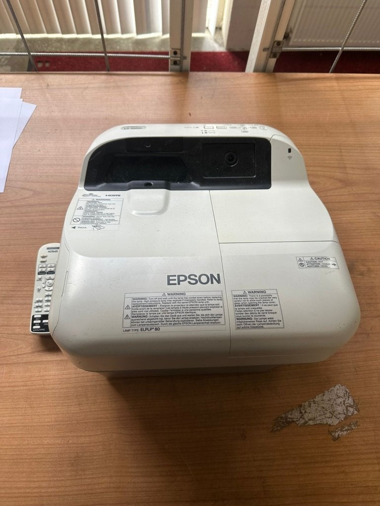 Epson EB-595Wi Projector met afstandsbediening, Audio, Tv en Foto, Beamers, Gebruikt, Epson, Ophalen of Verzenden, LCD