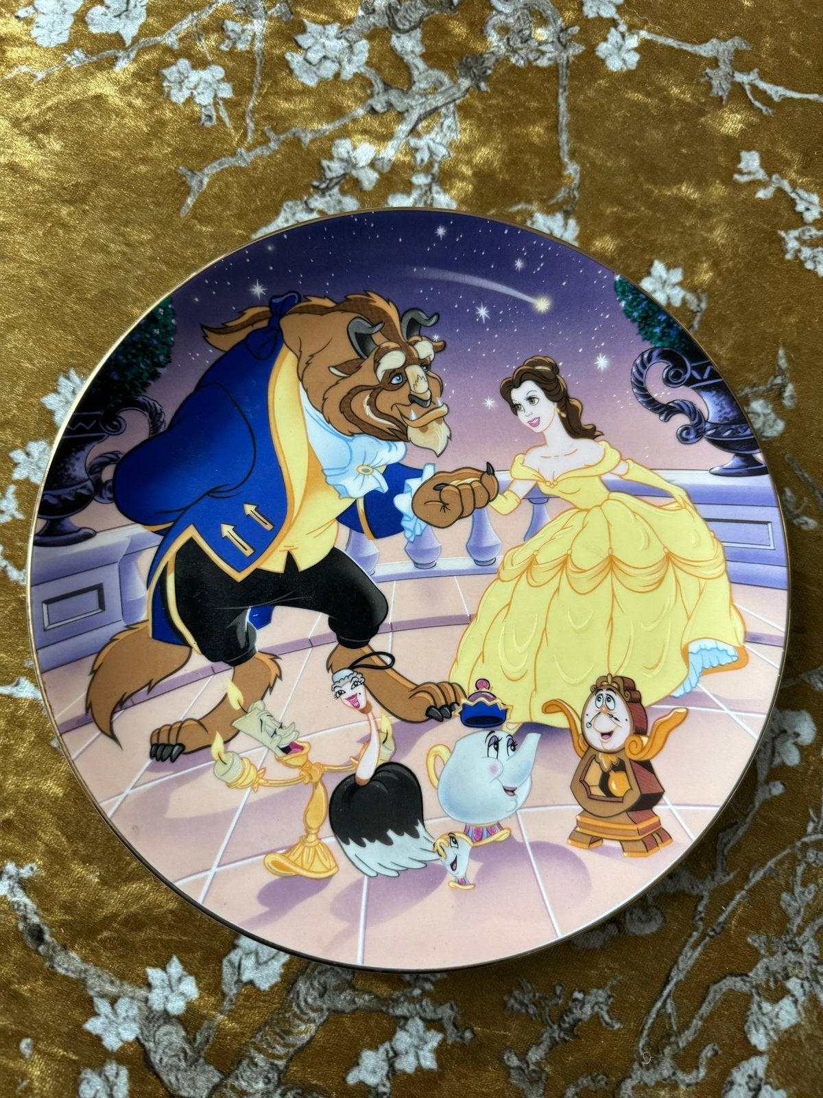 Disney Cartoon Classics: Belle en het Beest Sierbord, Ophalen of Verzenden, Assepoester of Belle, Zo goed als nieuw, Servies