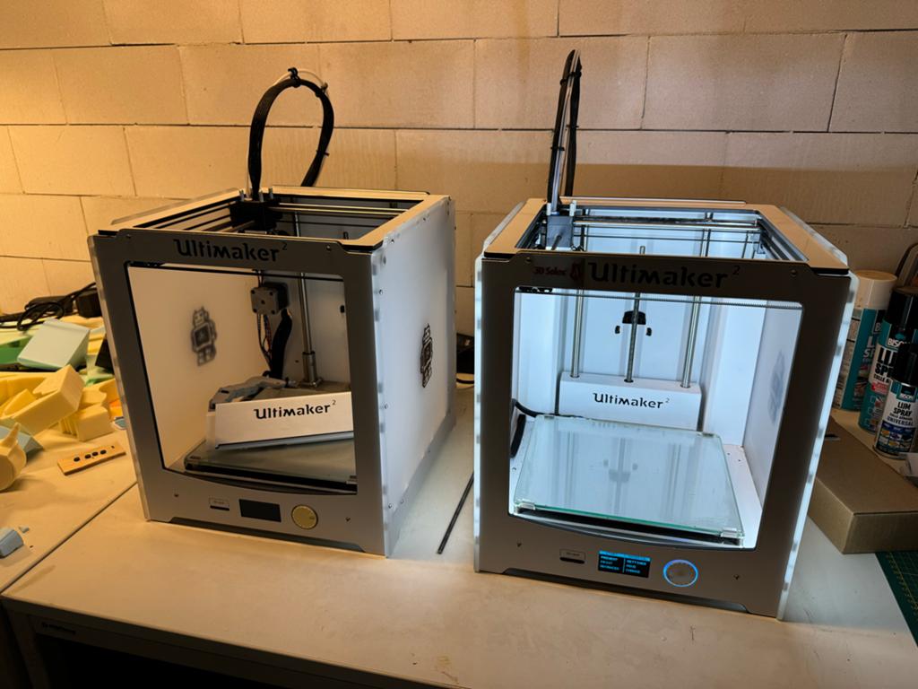 2 Ultimaker 3D Printers, Ophalen of Verzenden, Zo goed als nieuw, Filament