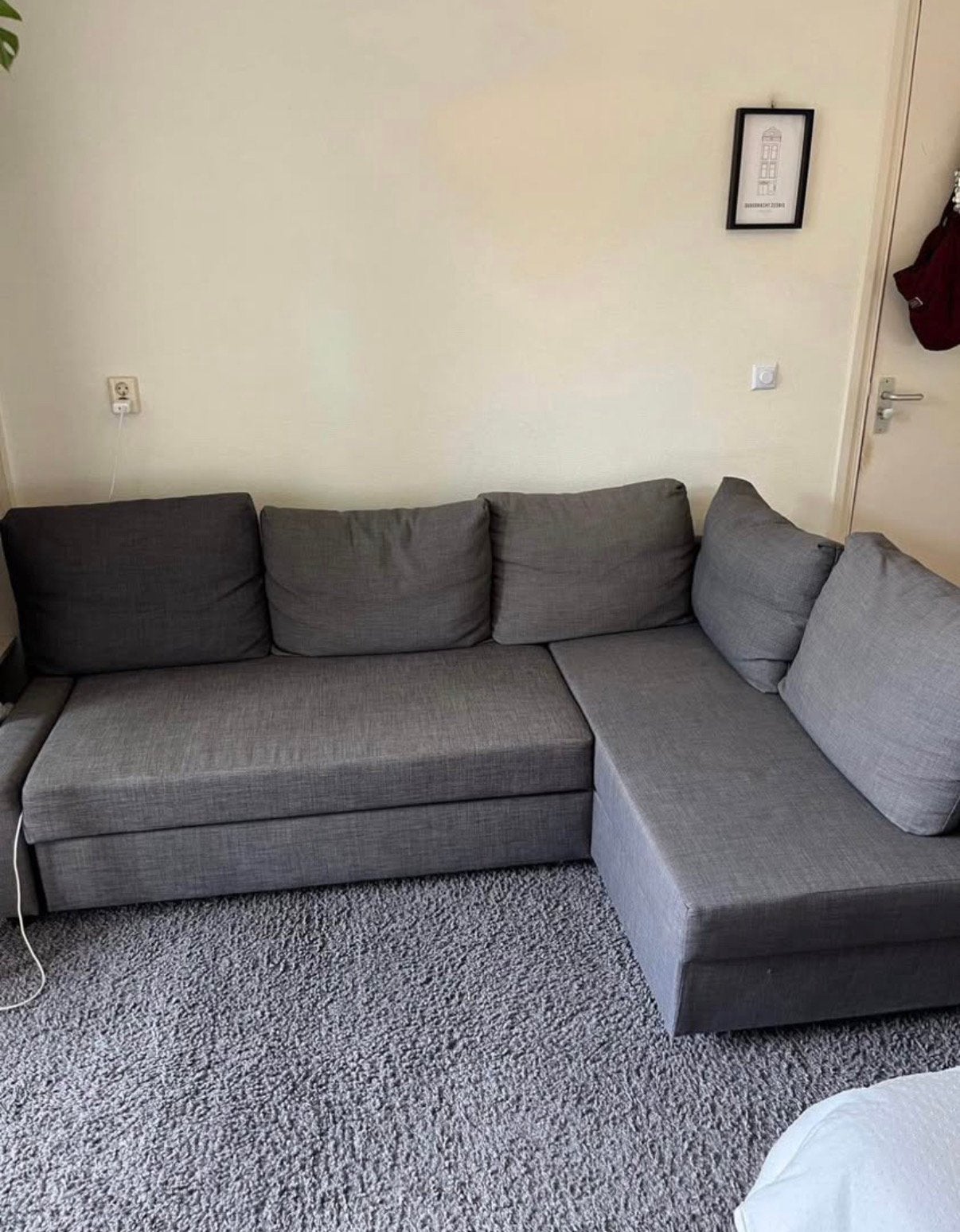 IKEA Friheten slaapbank met 5 kussens 1,5 jaar oud ZGAN, Ophalen, Zo goed als nieuw