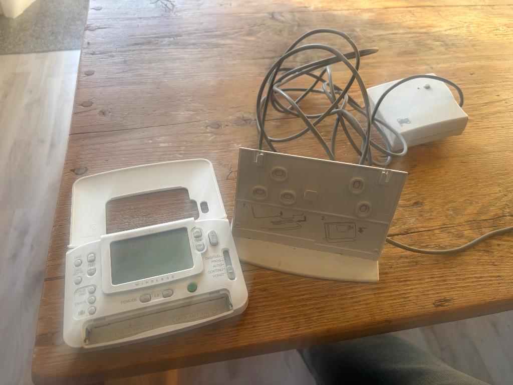 Honeywell Chronoterm CM927 draadloze thermostaat+ ontvanger, Ophalen of Verzenden