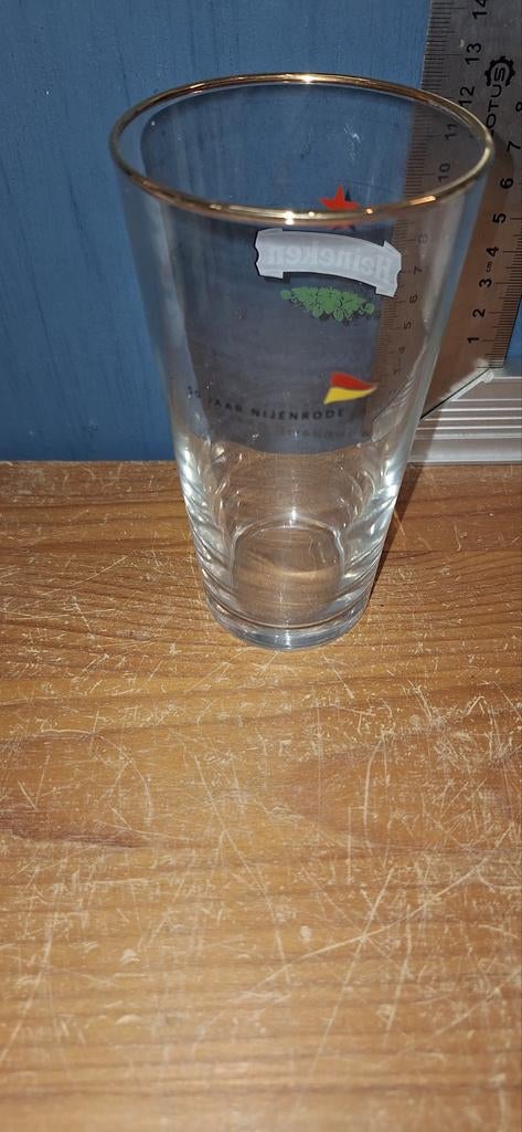 Heineken glas 50 jaar Nijenrode (12.3), Ophalen of Verzenden, ., Bierglas, .
