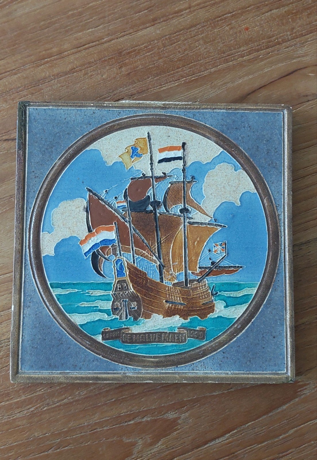 Vintage Westraven Utrecht Tegel VOC Schip De Halve Maen, Verzenden