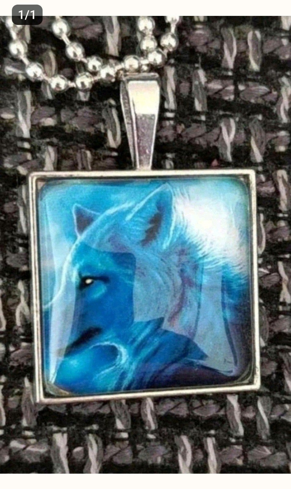 ketting Wolf, Verzenden, Nieuw, Zilver, Met hanger