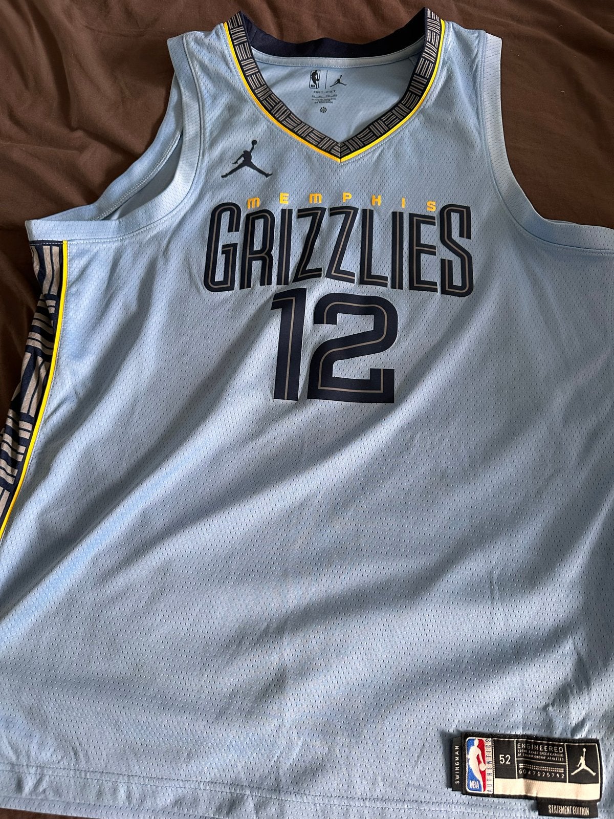 Memphis Grizzlies Ja Morant #12 NBA Jersey - Maat M, Maat 38/40 (M), Blauw, Overige typen, Ophalen of Verzenden