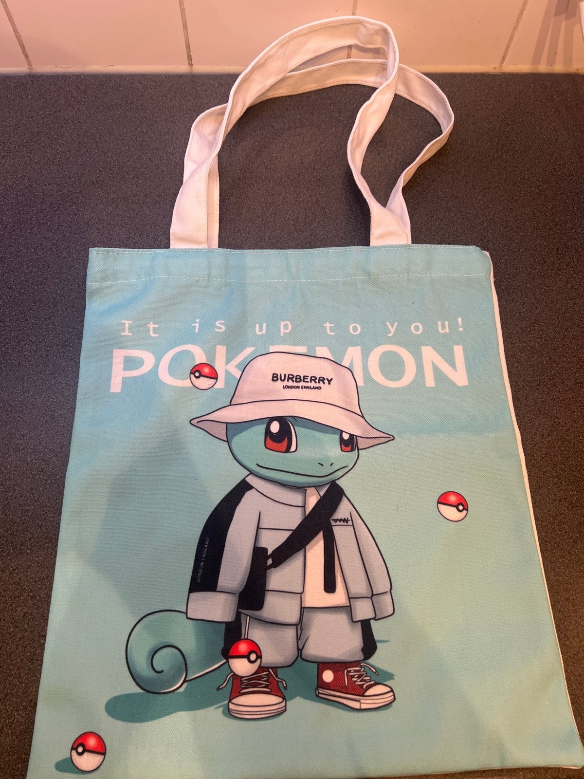 Leuke Pokémon Squirtle tote bag, Ophalen of Verzenden, Gebruikt, Blauw, Shopper
