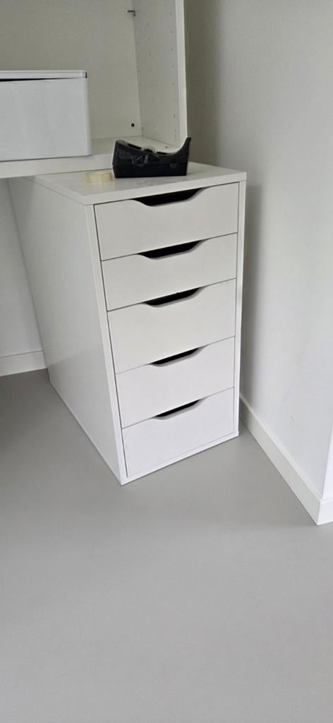 IKEA Alex ladeblok met 5 lades, Huis en Inrichting, Ophalen, Overige materialen, Minder dan 50 cm, Gebruikt