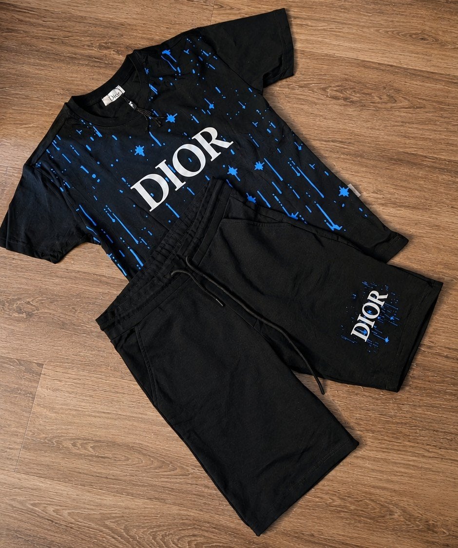 Dior Joggingpak Short met T-shirt Zwart/Blauw Maat S, Kleding | Heren, Zwart, Nieuw, Ophalen of Verzenden, Farfetch