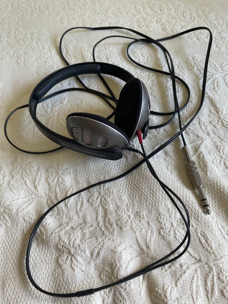 Vintage Sennheiser HD 480 hoofdtelefoon, Ophalen of Verzenden, Gebruikt, Zwart, Sennheiser