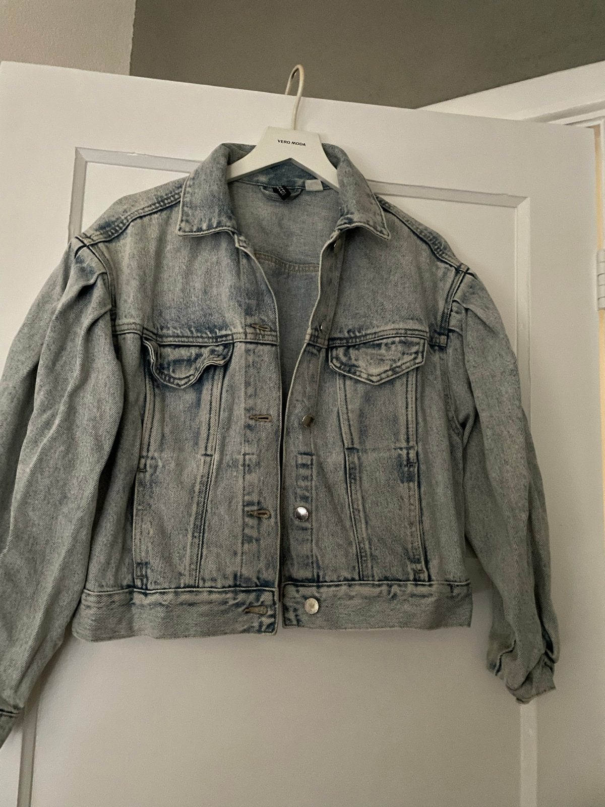 Stoere spijkerjas van Divided by H&M maat S, Ophalen of Verzenden, Zo goed als nieuw, Maat 36 (S), Blauw