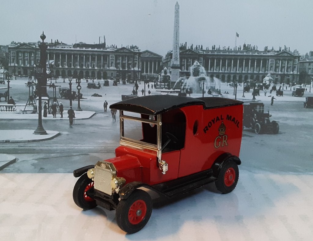 1:35 Ford Model T "Royal Mail G.R.1912; Matchbox Y-12 v3.1, Ophalen of Verzenden, Gebruikt, Auto