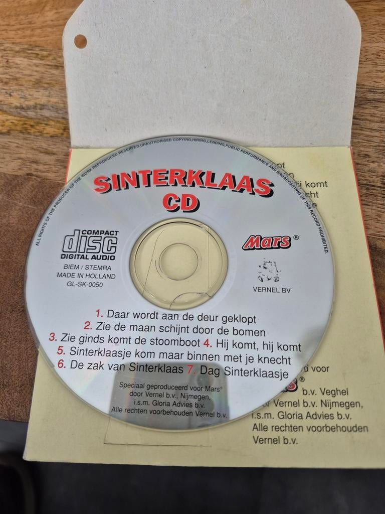 Sinterklaas CD - Mars Speciale Uitgave, Ophalen of Verzenden, Gebruikt, Muziek, 6 tot 9 jaar