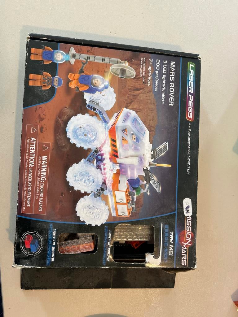 Laser Pegs Mars Rover - Lichtgevend Bouwpakket, Ophalen, Gebruikt, Overige merken