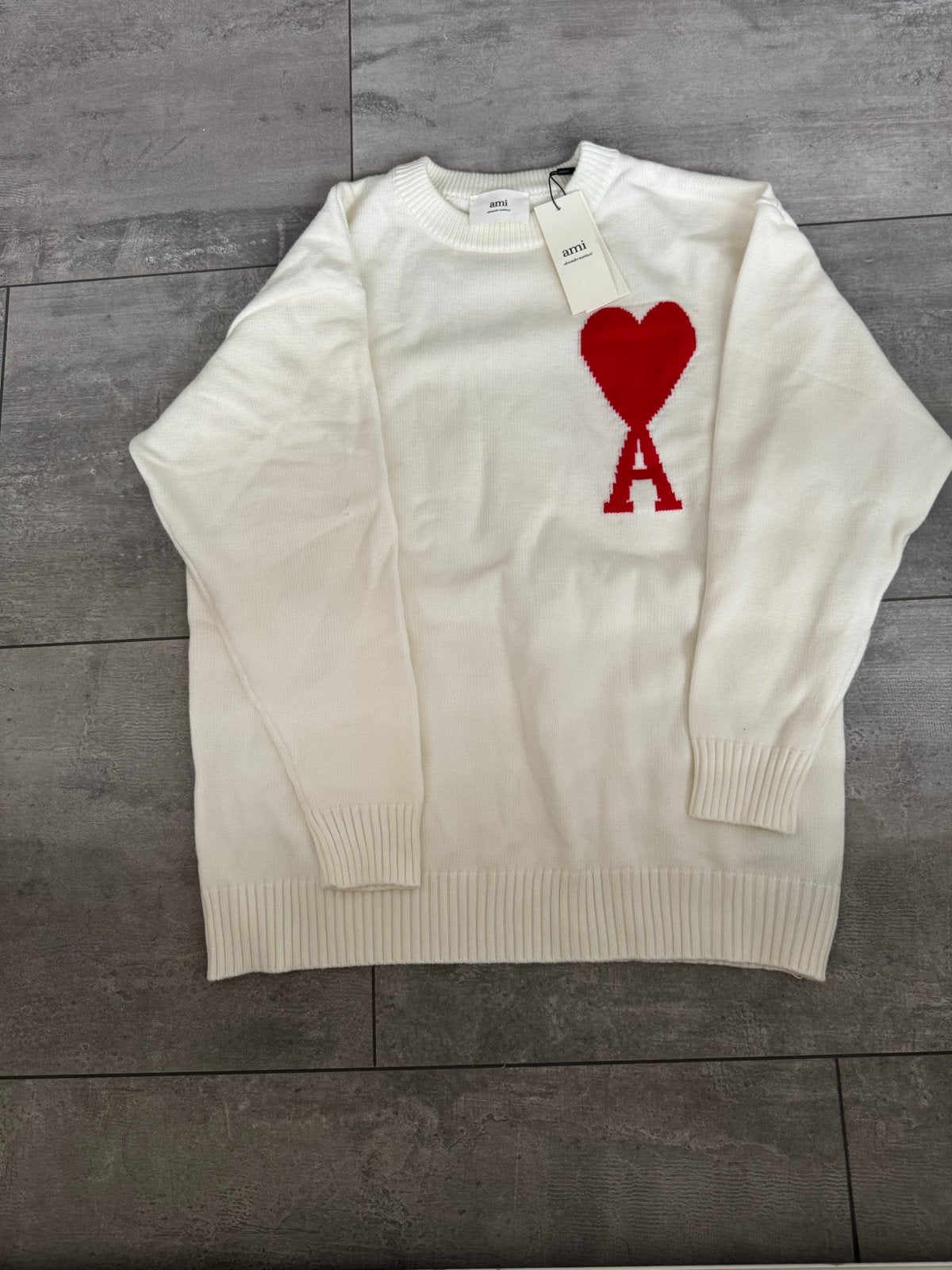 Ami Alexandre Mattiussi trui met hartlogo - Maat M, Kleding | Heren, Truien en Vesten, Ophalen of Verzenden, Nieuw, Maat 48/50 (M)