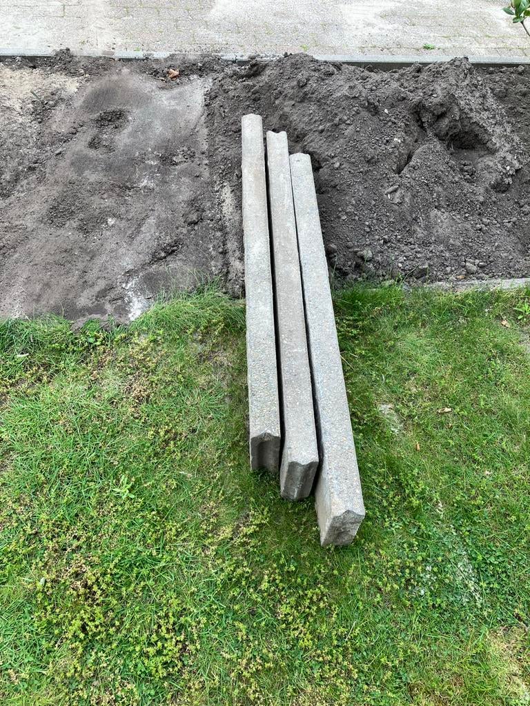 3 betonbanden 100 x 20 x 6 cm, Tuin en Terras, Tegels en Klinkers, Ophalen of Verzenden, Gebruikt