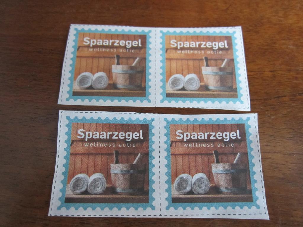 Saunazegels AD voor een goedkoper dagje sauna per 4 st. 1,50, Eén persoon, Kortingsbon, Spa of Sauna