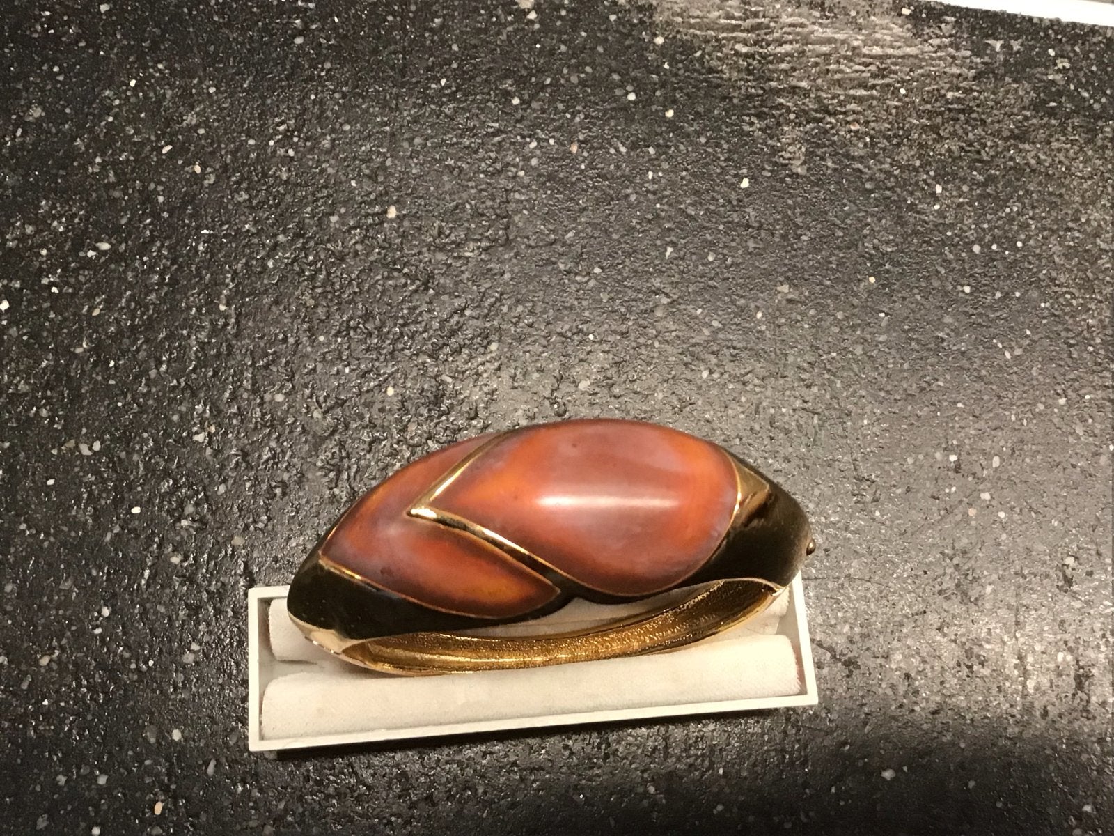 Vintage Lanvin Paris vergulde klem armband 1980, Ophalen of Verzenden, Gebruikt, Goud, Overige materialen