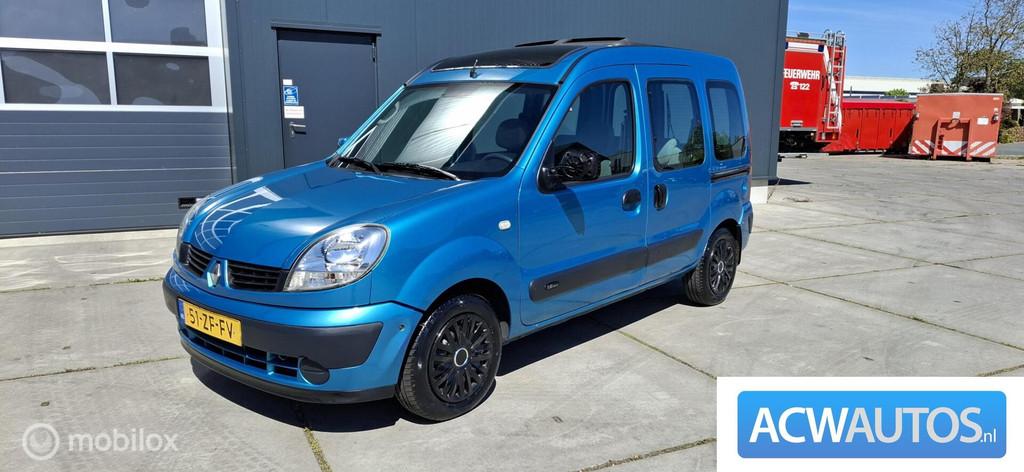 Renault Kangoo combi 1.6-16V Helios, Auto's, Renault, Gebruikt, Blauw, 49 €/maand, Origineel Nederlands