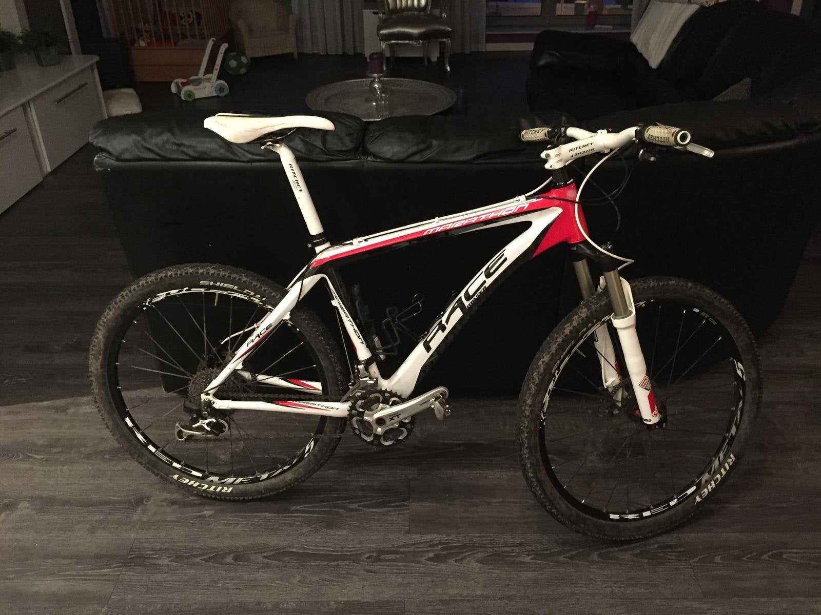 Mooser marathon MTB. Carbon, Gebruikt, Hardtail, Heren, Schijfrem