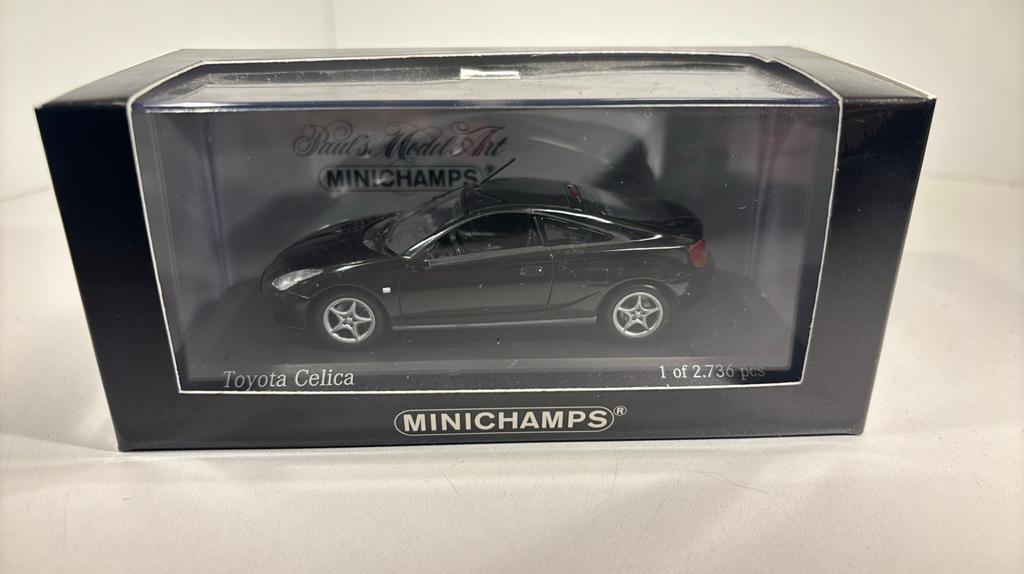 Toyota Celica black minichamps 1.43, Hobby en Vrije tijd, Modelauto's | 1:43, Auto, Ophalen of Verzenden, MiniChamps, A