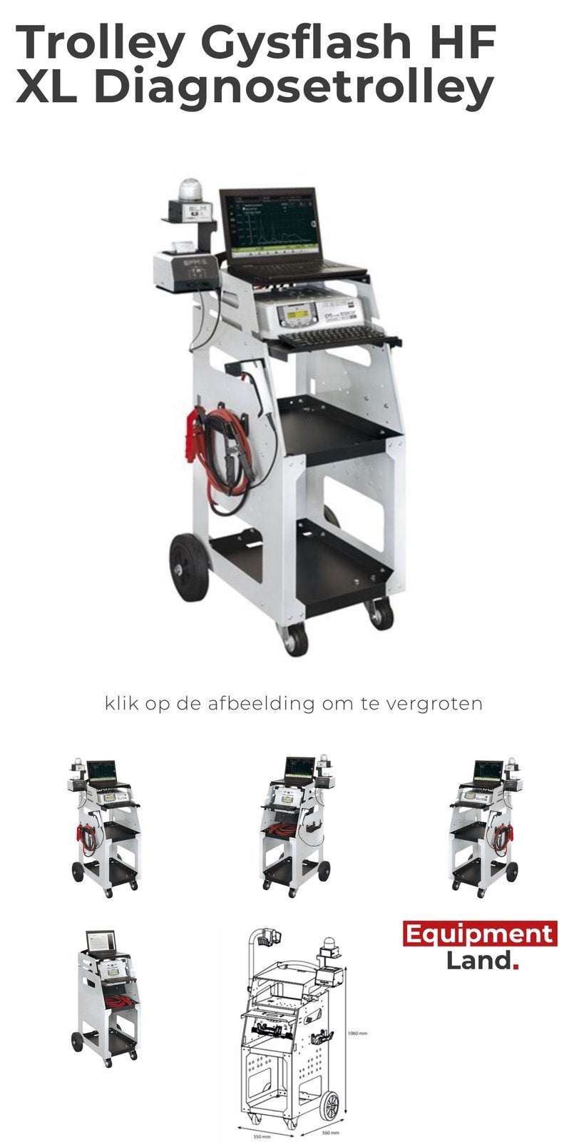 GYS Flash Diagnose XL Trolley hoog model mobile werkplek, 7903AZ, Nieuw, Ophalen of Verzenden, Mduinkerken@jaritechniek.nl