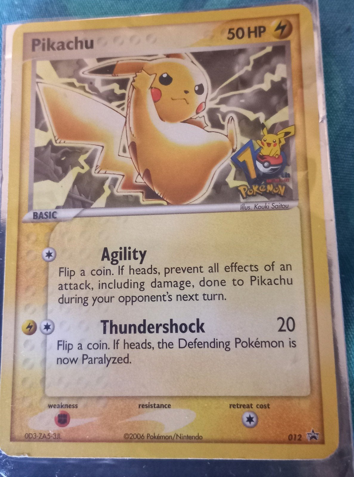 Pokémon-kaart Pikachu #12 Journey Across America., Ophalen, Gebruikt