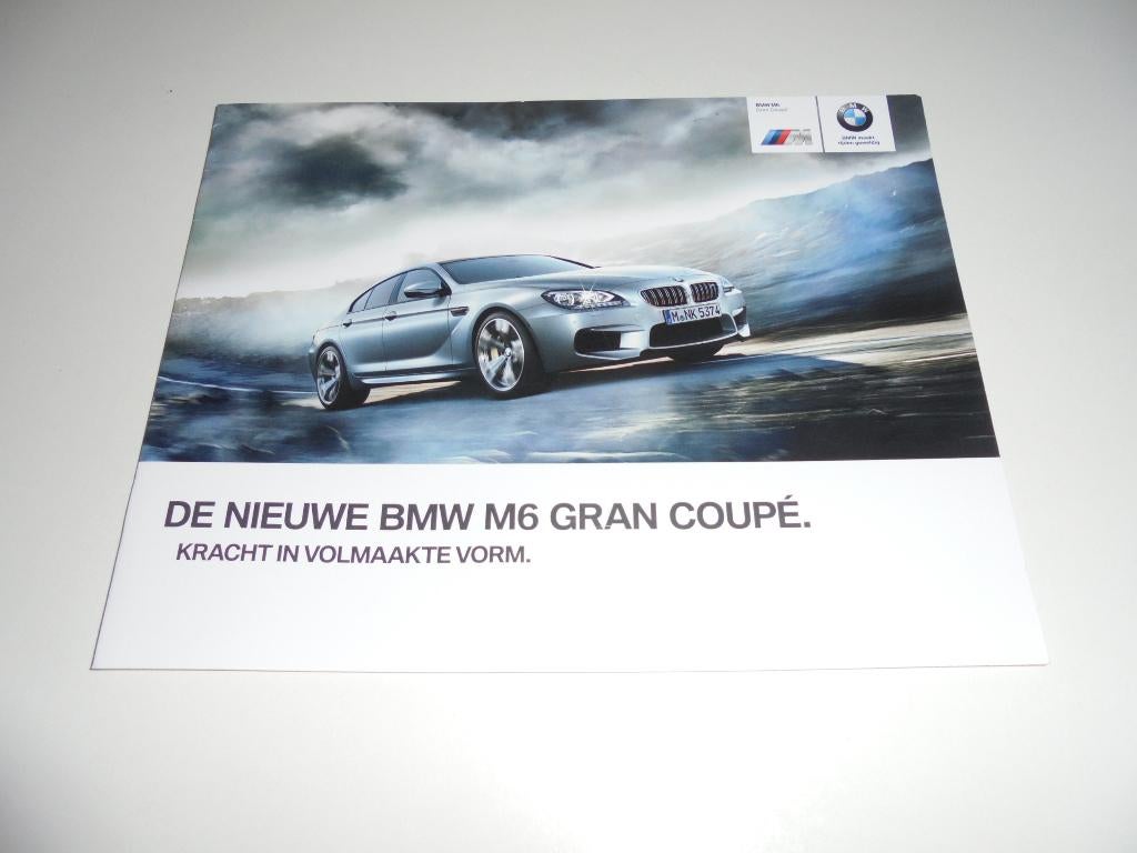 previewbrochure nieuwe BMW M6 Gran Coupé  2013, Ophalen of Verzenden, Nieuw, BMW
