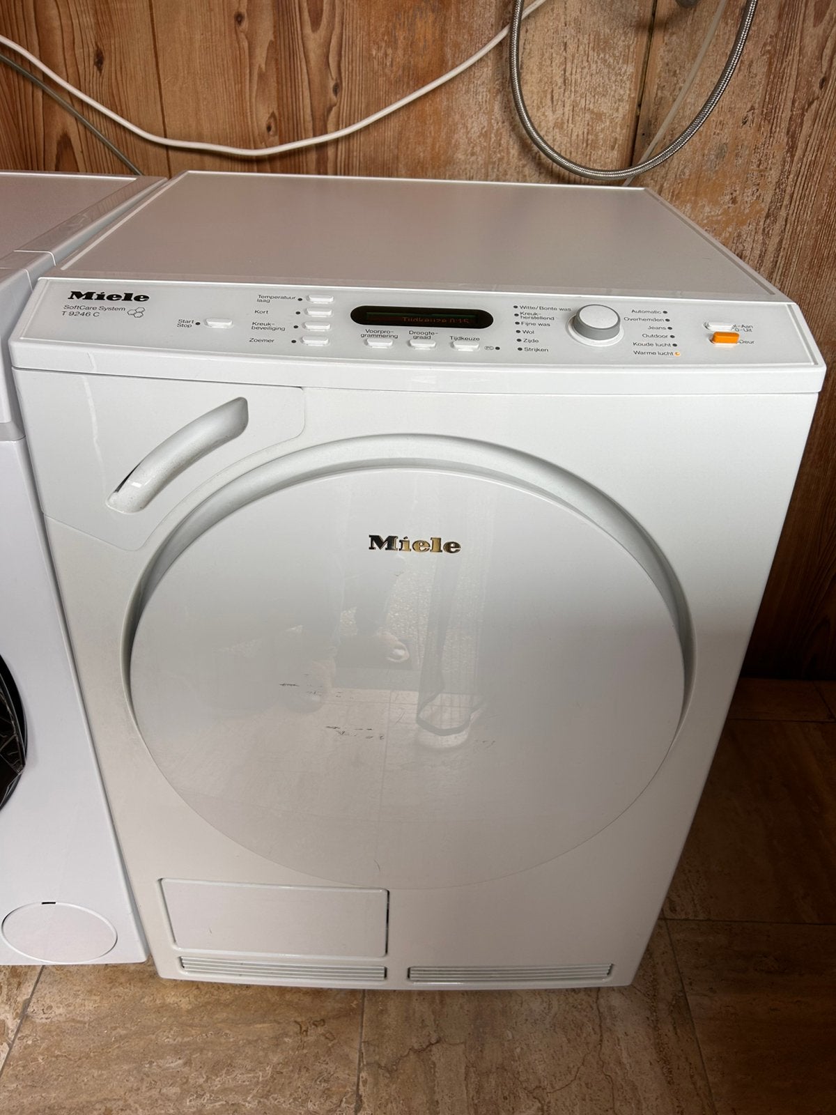 Miele softCare System T9246 wasdroger, Ophalen, 6 tot 8 kg, Gebruikt, Luchtafvoer