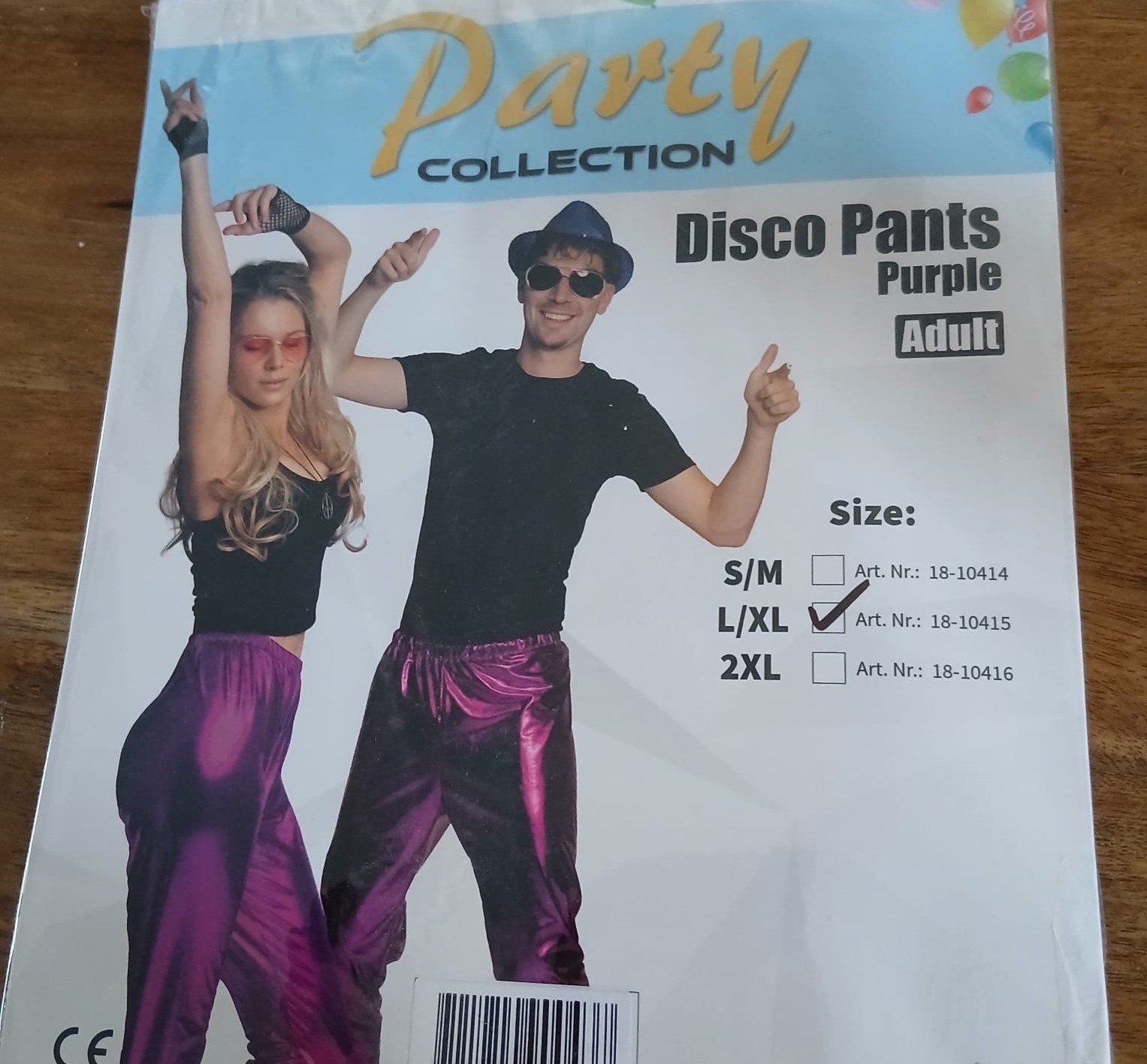 Nieuwe Disco Broek - Paars/Rood - Carnaval/Feest, Ophalen of Verzenden