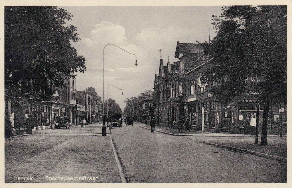 Hengelo, Enschede, Winkels, 1932., Verzenden, 1920 tot 1940, Gelopen, Overijssel