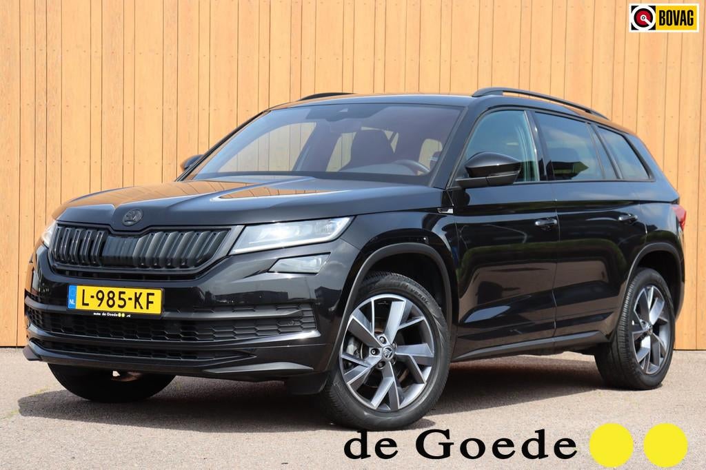 Skoda Kodiaq 1.5 TSI Sportline Business org NL el.klep stoel, 12 maanden, 4 cilinders, 1481 kg, Zwart