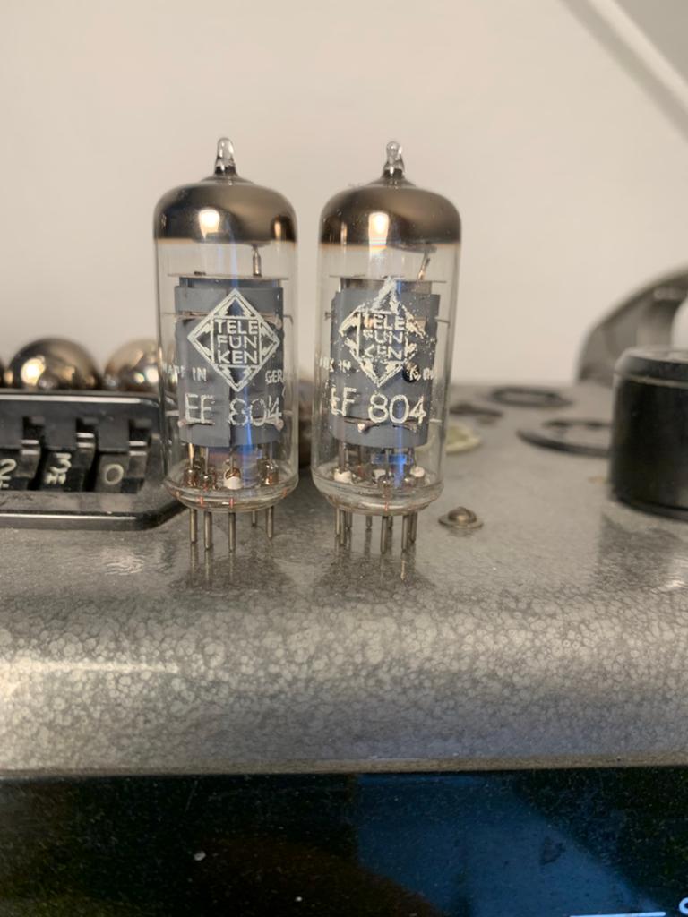 EF804 telefunken paar buizen v72, Verzenden, Buis of Buizen