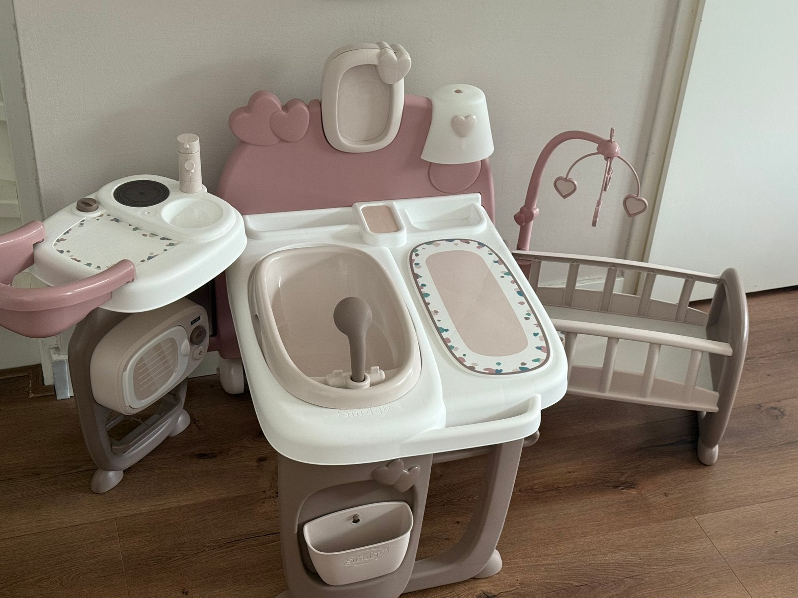Smoby verzorging beby set, Verzamelen, Poppenhuizen en Toebehoren, Ophalen, Zo goed als nieuw, Poppenhuis