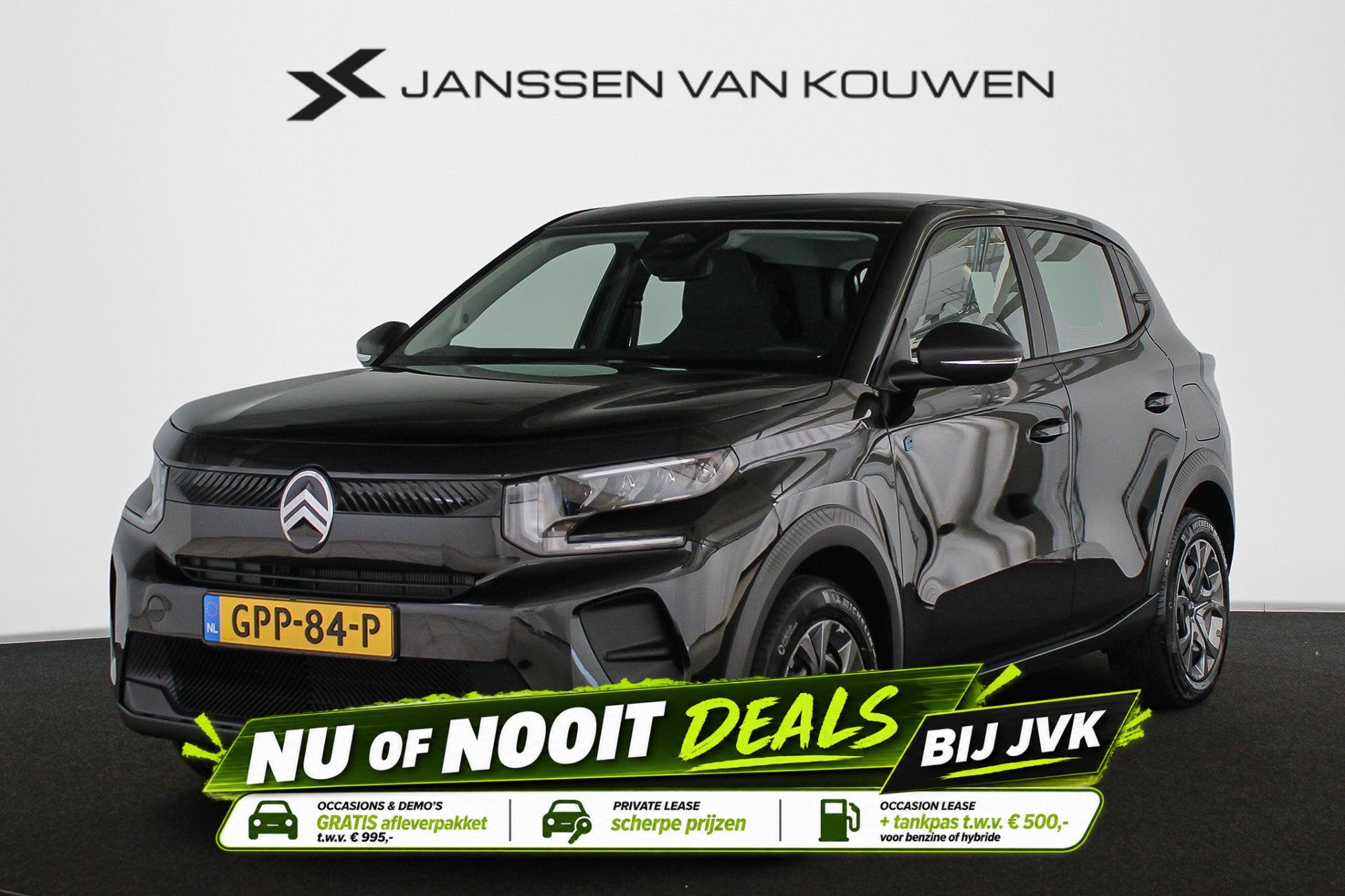 Citroen Ë-C3 You 113pk 44 kWh Airco Cruise Control, Auto's, Stof, Gebruikt, 100 %, Origineel Nederlands