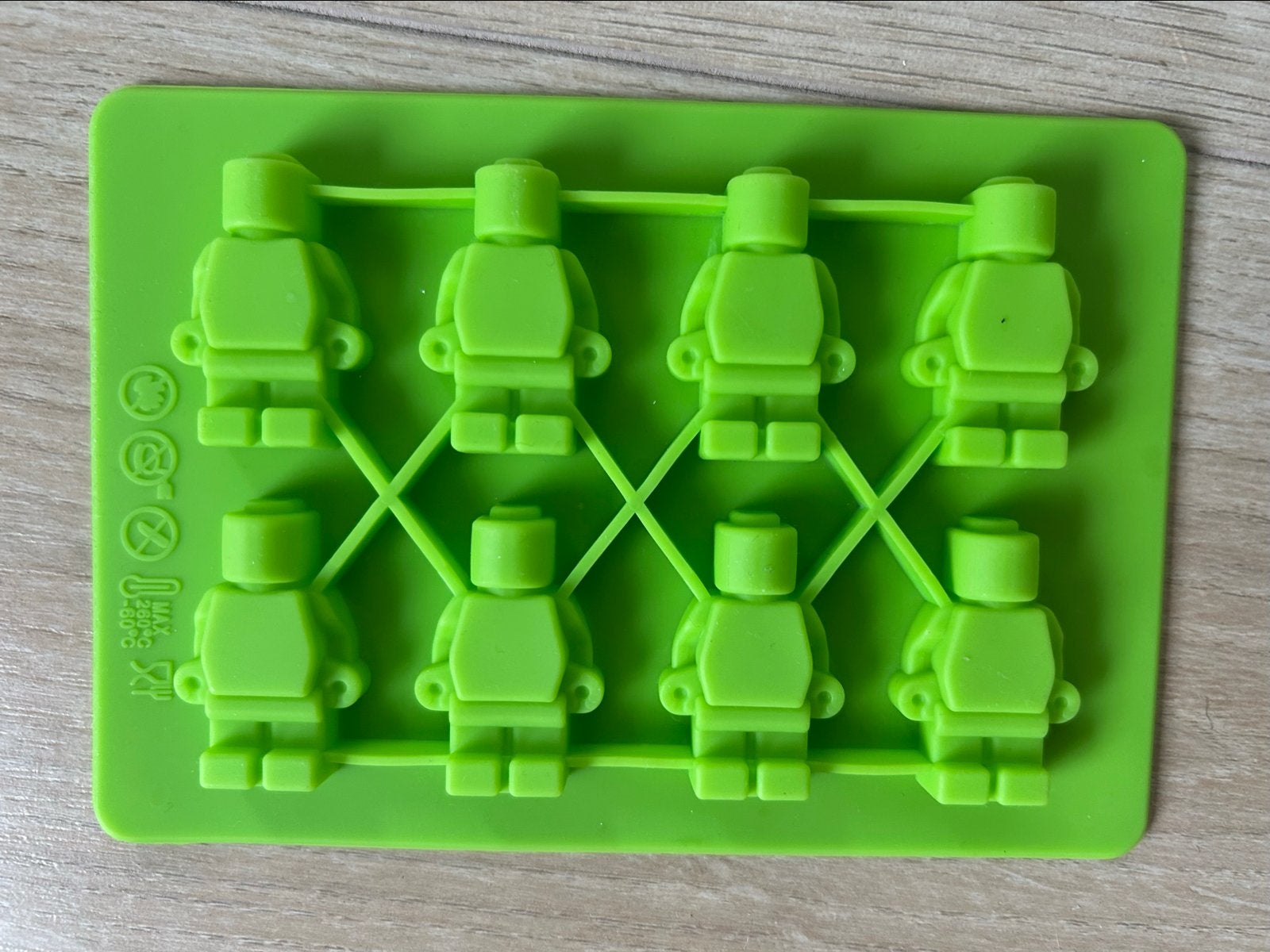 Lego poppetjes ijsblokjesvorm / bakvorm, Ophalen of Verzenden, Rubber/elastomeren, Groen, Overige typen
