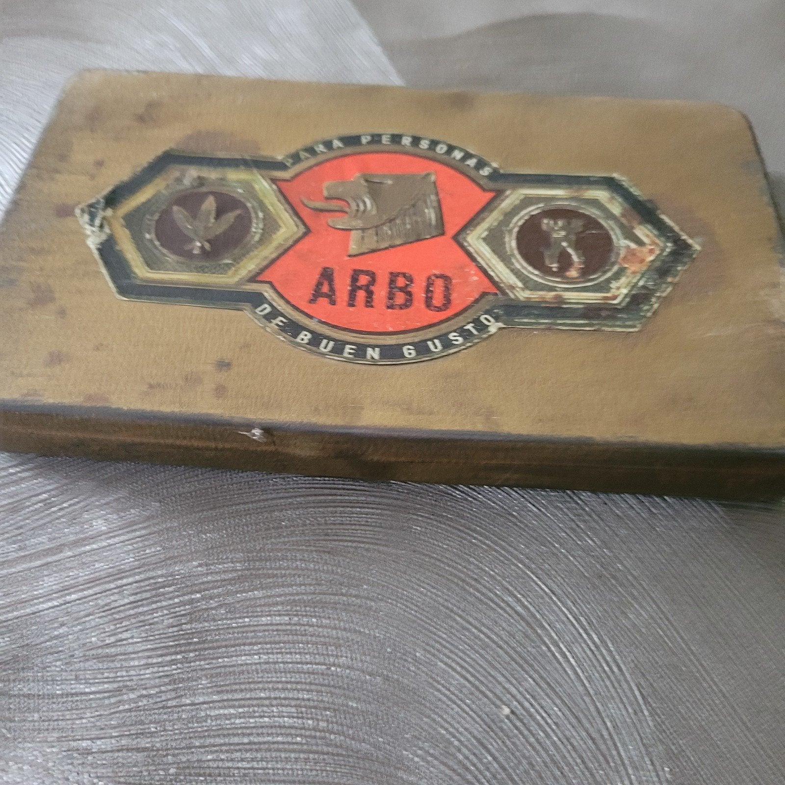 oud sigaren blik arbo, Ophalen of Verzenden, Gebruikt, Overige
