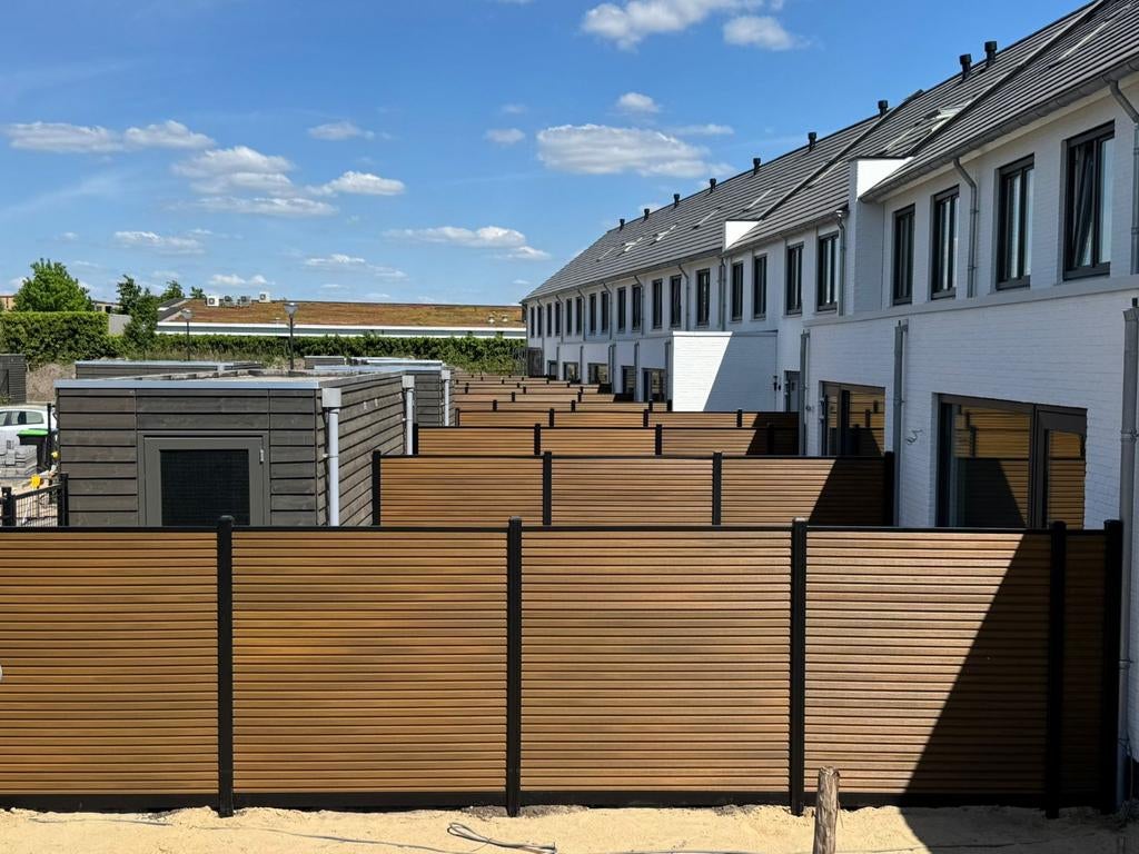 Composiet aluminium schutting  vanaf €190,-/€220,- pm, Tuin en Terras, Schuttingen, Nieuw, Kunststof, 1 tot 2 meter, 6 meter of meer